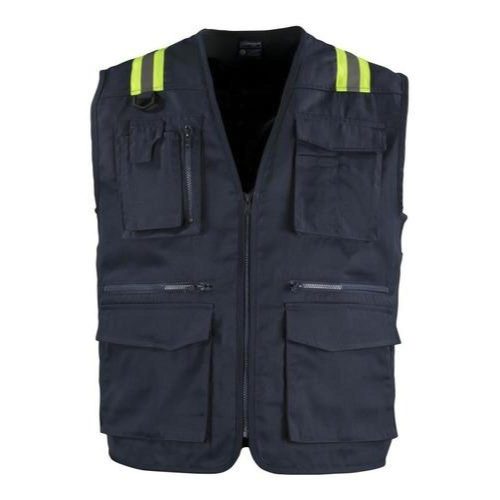 Chaleco Geologo Gabardina Dual Hi Vis Con Cinta Dia Y Noche
