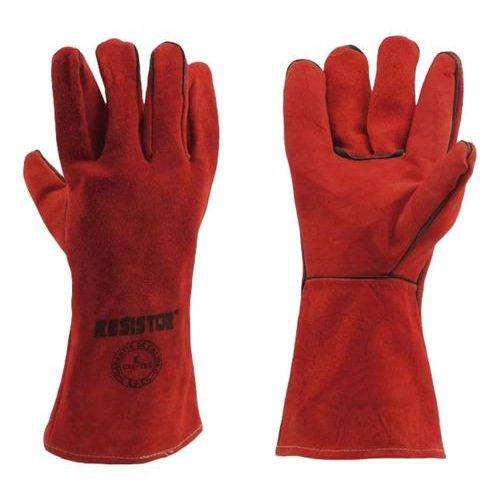 Guante Soldador Descarne Rojo
