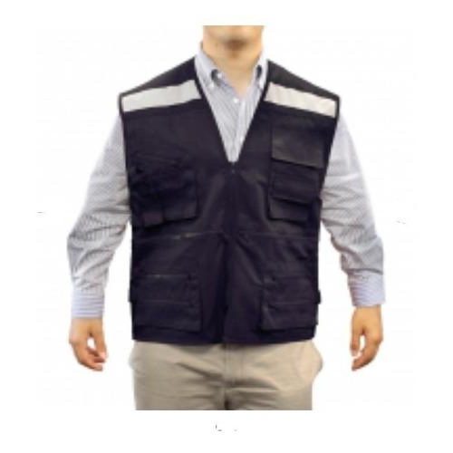 Chaleco Geologo Poplin Con Cinta Reflectante