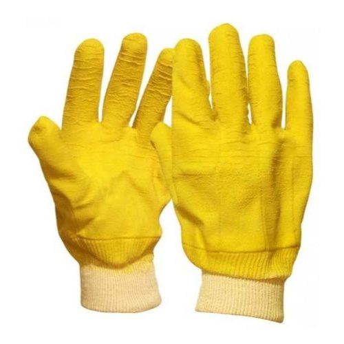 Guante Anticorte Amarillo Puño Tejido